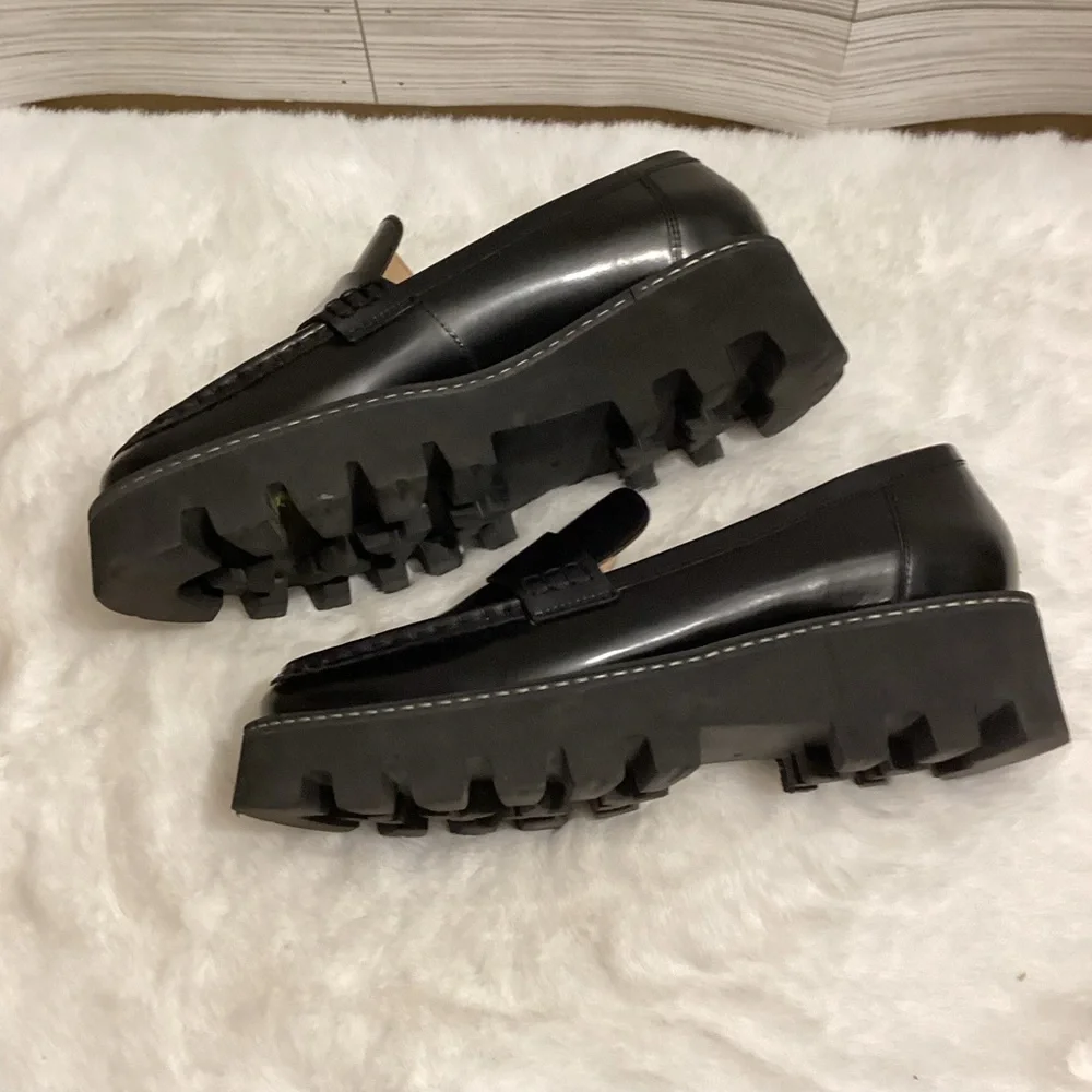 Women’s H&M Y2K Fashionable Chunky Loafers Size 8.5 - Picture 5 of 9